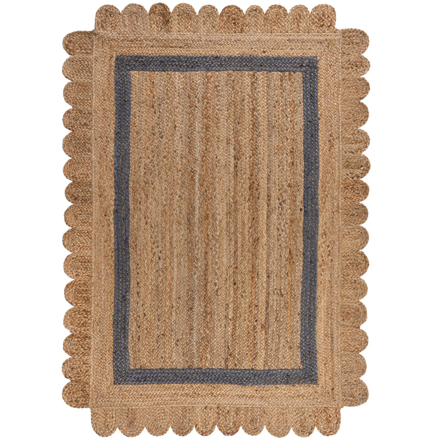 Teppich Jute Handarbeit-Design - naturfarben GRACE_Rechteckig_
