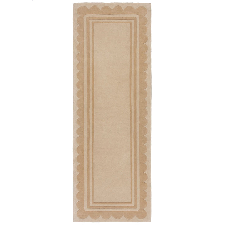 Eleganter Handgetufteter Wollteppichteppich WENSUM in Naturtönen von Kadima Design_Beige_