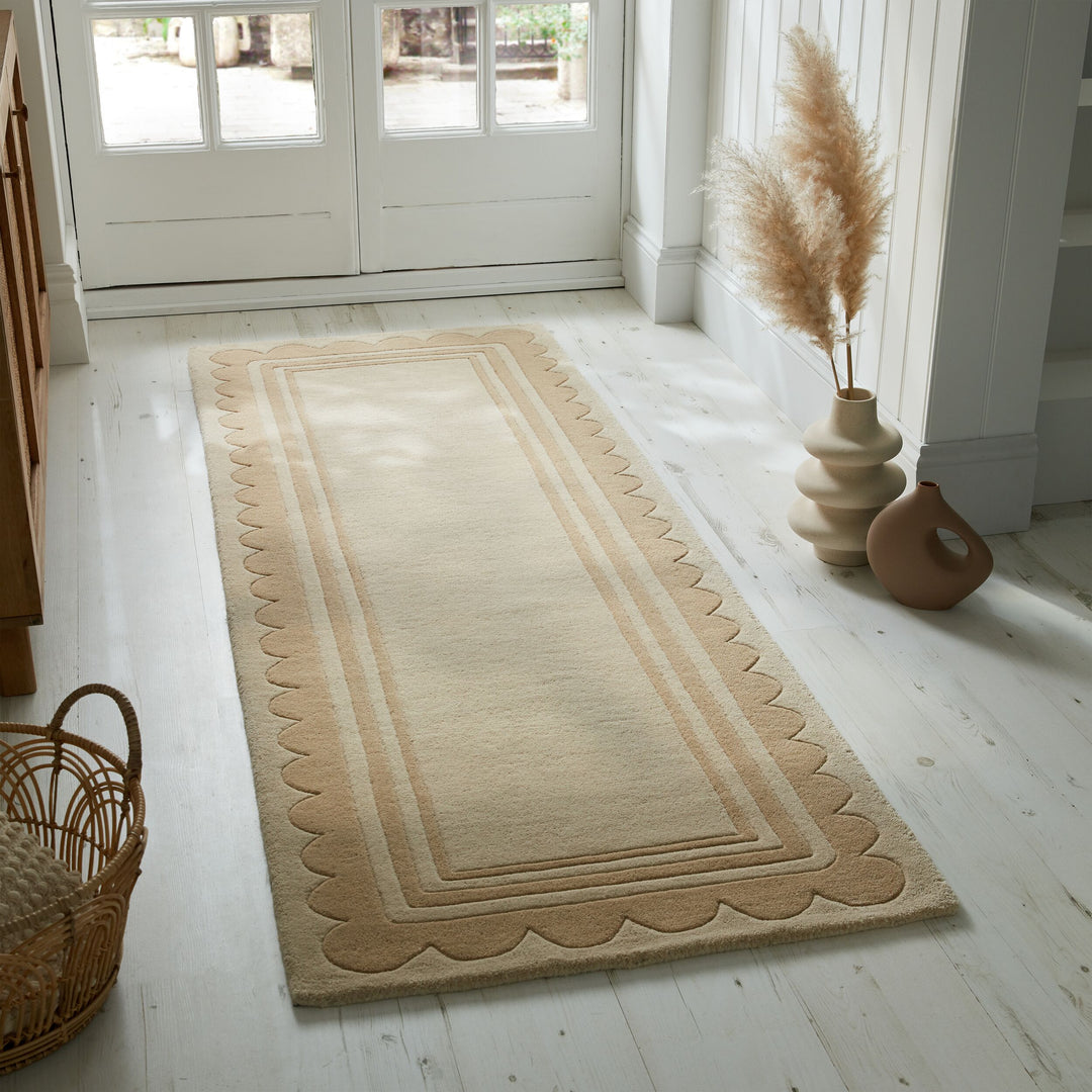 Eleganter Handgetufteter Wollteppichteppich WENSUM in Naturtönen von Kadima Design_Beige_#sku_BARK503119373867#