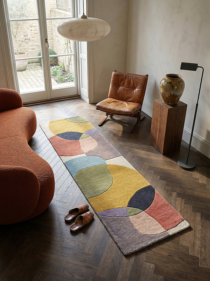 Teppich Multi rechteckig Musteransicht von oben Designkollektion_