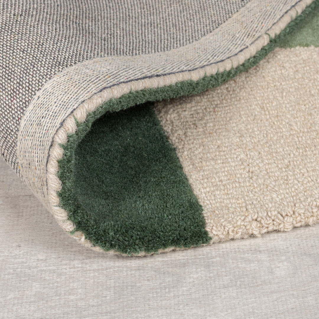 Wollteppich mit abstraktem Design &amp; Farbakzenten AIRE_Rechteckig_