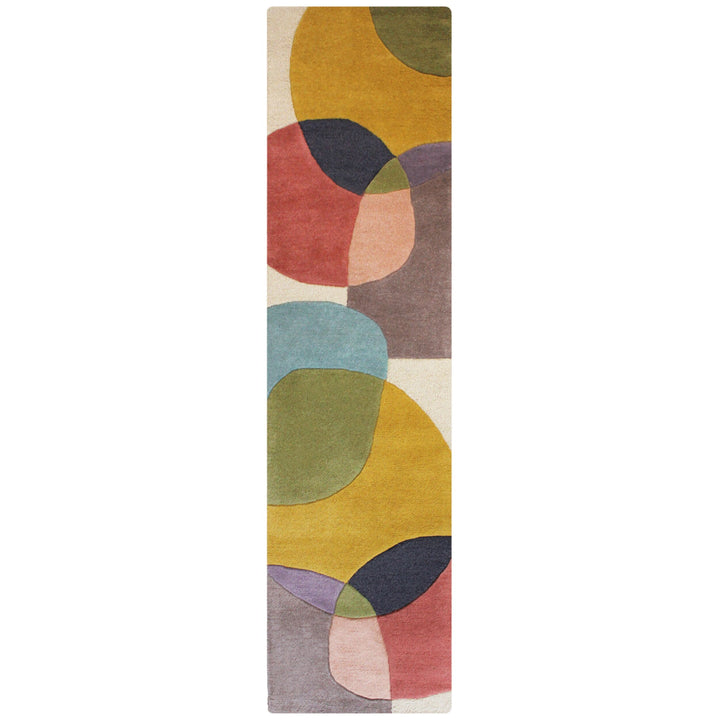Wollteppich mit abstraktem Design &amp;amp; Farbakzenten AIRE_Läufer_