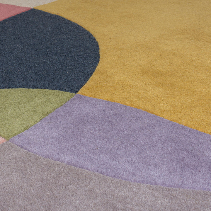 Eleganter Wohnzimmer-Teppich aus 100% Wolle_Multi_Rechteckig_