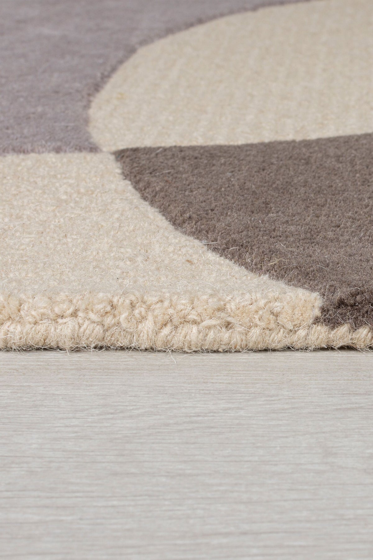 Wollteppich Abstrakt-Design mit farbakzente AIRE - Gelb-Beige 120x170 cm_Rechteckig_
