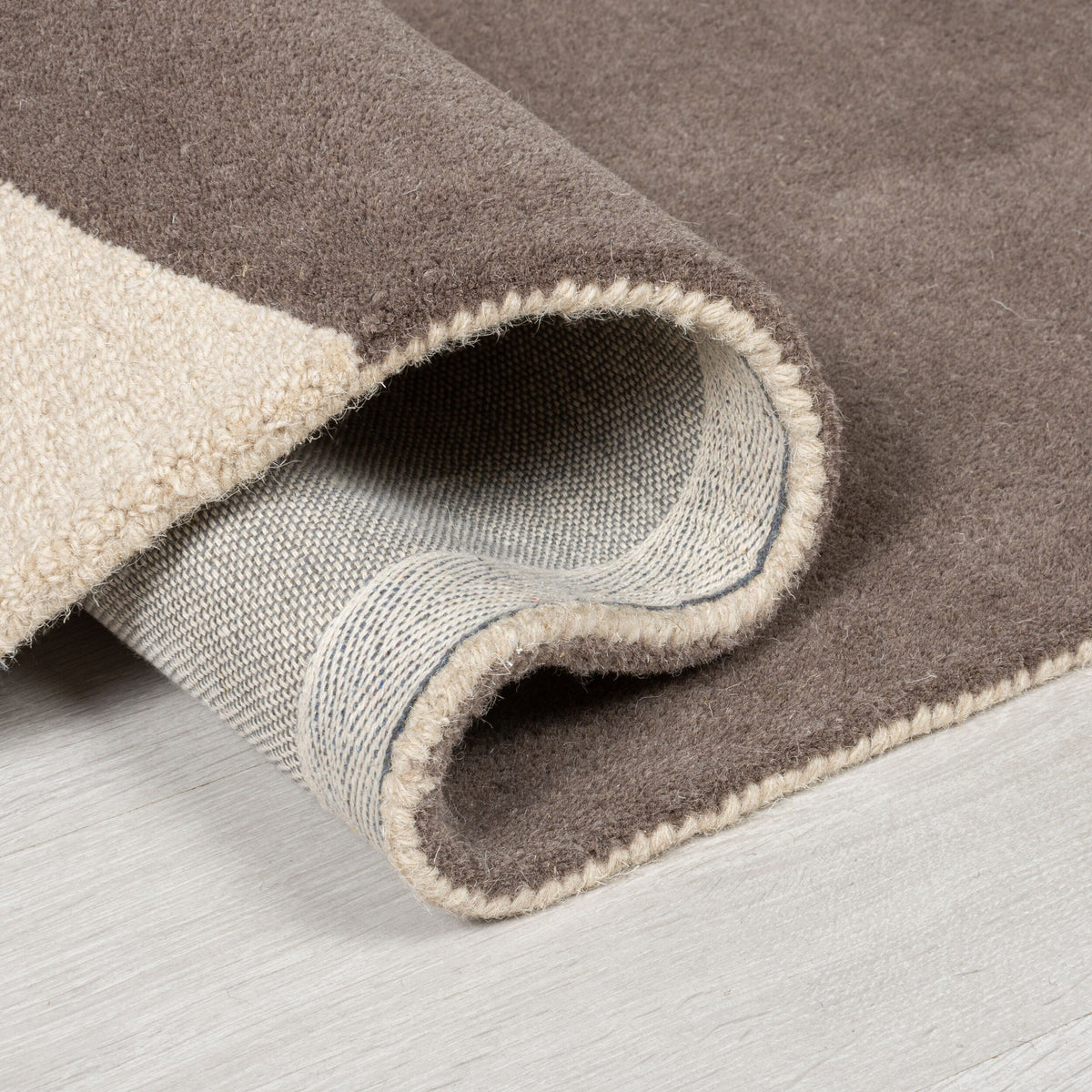 Wollteppich Abstrakt-Design mit farbakzente AIRE - Gelb-Beige 200x290 cm_Rechteckig_