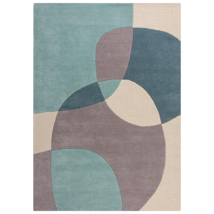 Wollteppich mit abstraktem Design &amp;amp; Farbakzenten AIRE_Rechteckig_