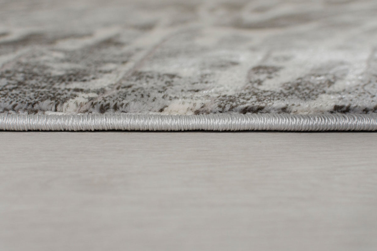 Teppich metallisch-Effekt modern OUSE ESME - Silber 120x170 cm_Rechteckig_