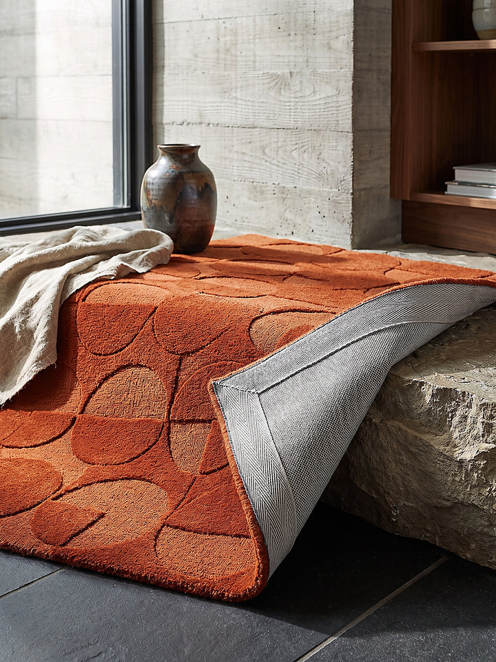 Teppich Terrakotta rechteckig Editorial Styling_