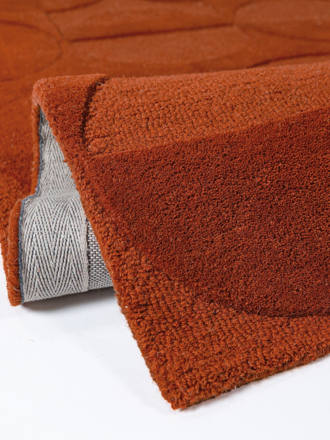 Teppich Terrakotta rechteckig Wool Einrichtung Wohnidee Bodenbelag DEBEN_
