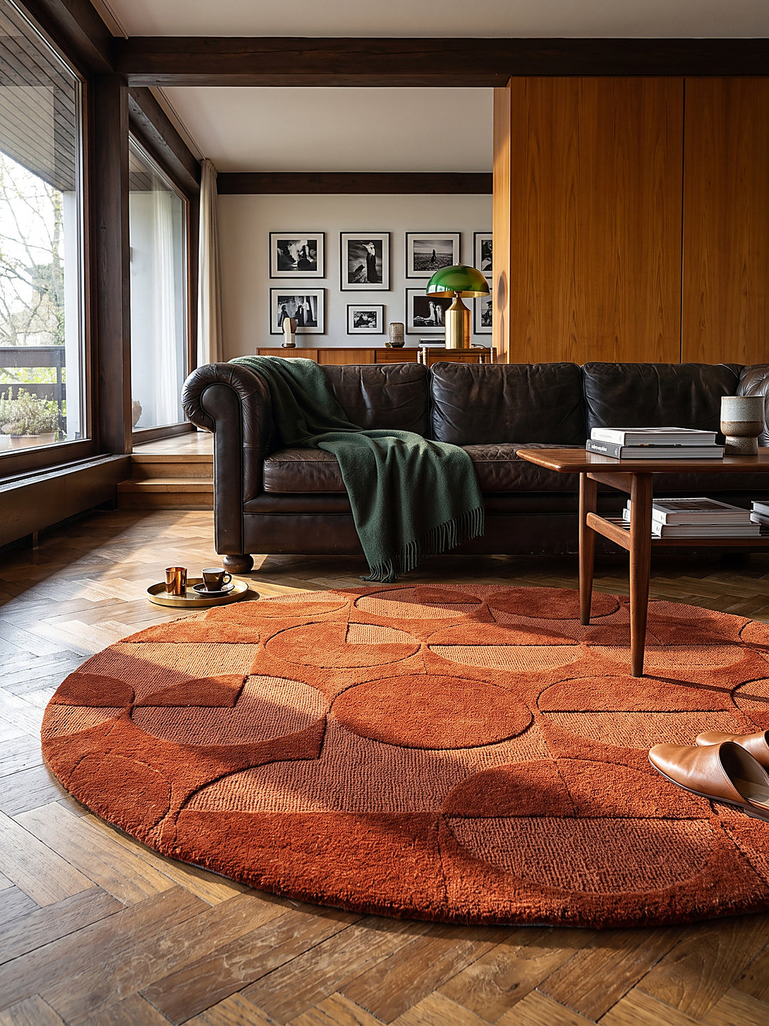 Teppich Terrakotta Textur Nahaufnahme_