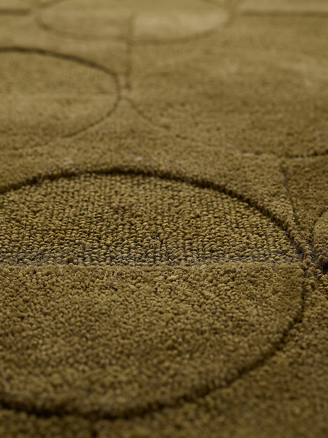 Teppich Olivgrün Farbdetail Muster_