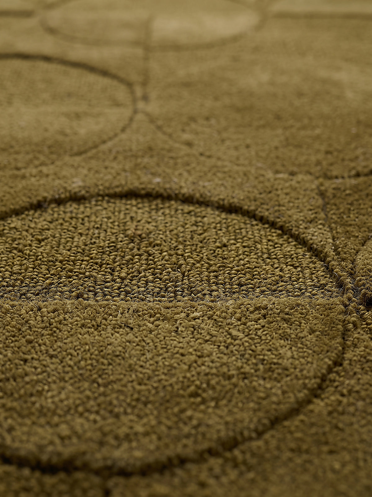 Teppich Olivgrün Farbdetail Muster_