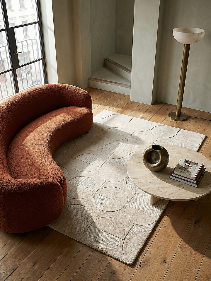 Teppich Natur rechteckig Musteransicht von oben Designkollektion_