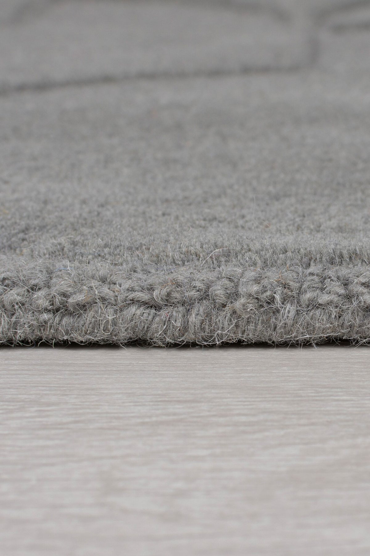 Eleganter Wollteppich - rutschfest und komfortabel_Grau_Rechteckig_