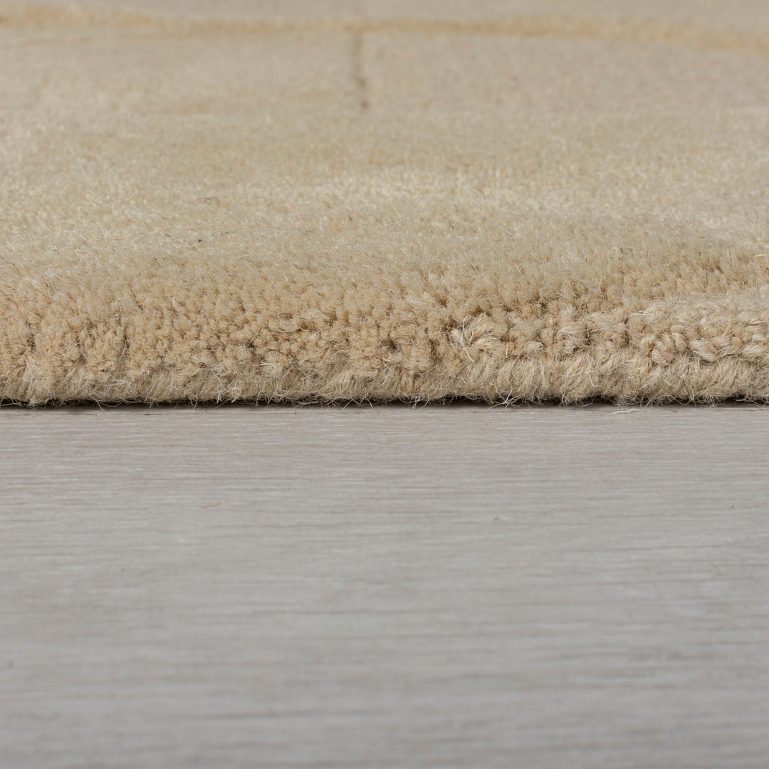 Wollteppich Geometrisches-Design - naturfarben DEBEN NOAH - Braun 120x170 cm_Rechteckig_