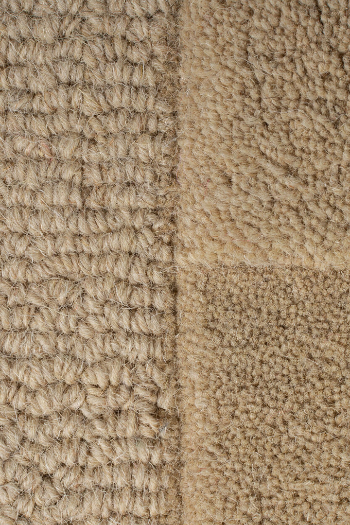 Eleganter Wollteppich - rutschfest und komfortabel_Braun_Rechteckig_