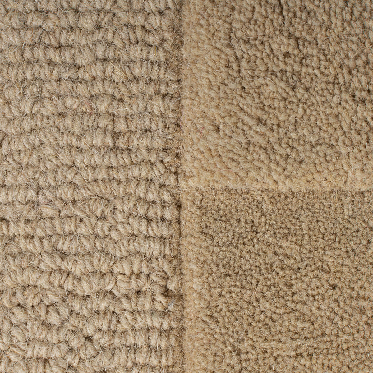 Eleganter Wollteppich - rutschfest und komfortabel_Braun_Rund_