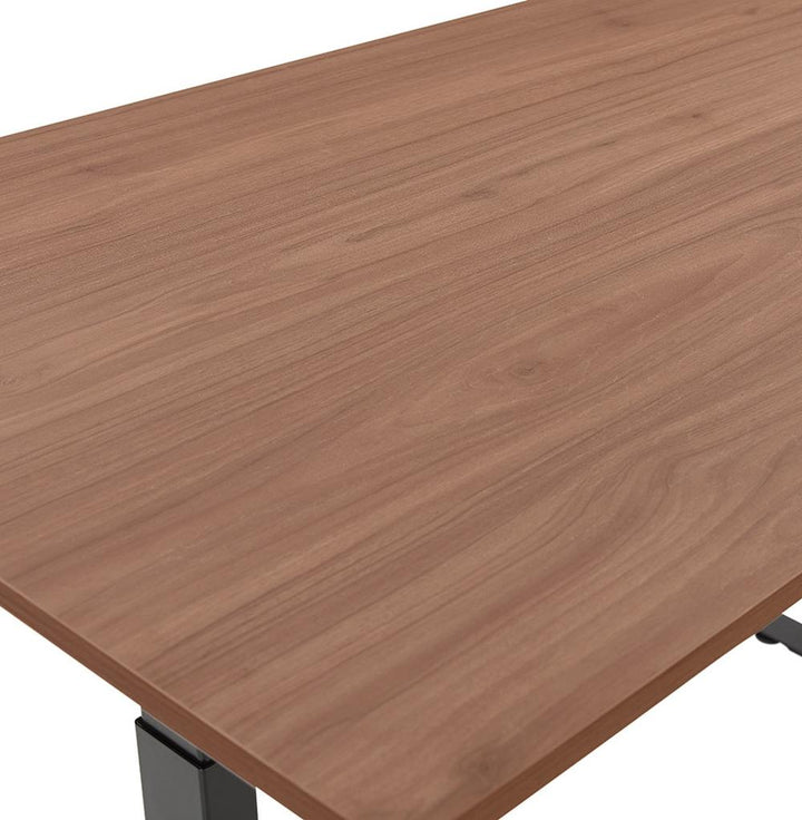 Höhenverstellbarer Computertisch - Braun-schwarze Farbkombination - 65-133cm verstellbar - für gemütliche Arbeitsatmosphäre - Kadima Design_