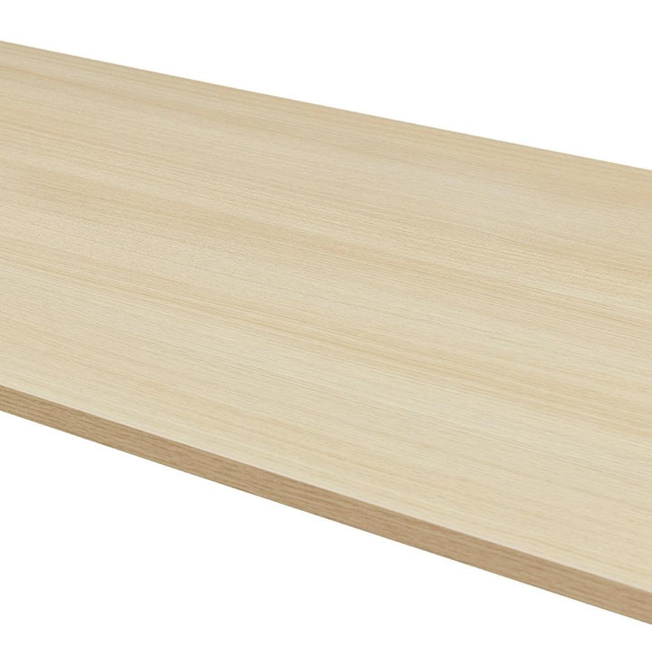 Beige-weißer Schreibtisch 140x70cm - Elektrisch höhenverstellbar - harmonisches Farbkonzept - ideal für wohnliche Büros - Kadima Design_