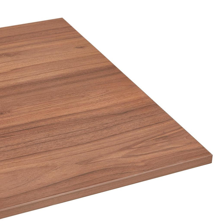 Braun-weißer Schreibtisch 140x70cm - Elektrisch höhenverstellbar - Kontrast-Design - ergonomisch für stilvolle Home-Offices - Kadima Design_