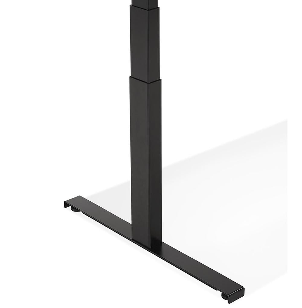 Höhenverstellbarer Computertisch - Schwarze 140x70cm Arbeitsfläche - robuste Konstruktion - ideal für flexible Arbeitspositionen - Kadima Design_