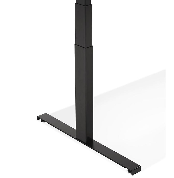 Höhenverstellbarer Computertisch - Schwarze 140x70cm Arbeitsfläche - robuste Konstruktion - ideal für flexible Arbeitspositionen - Kadima Design_