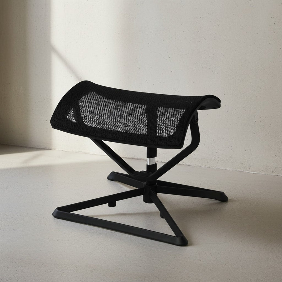 Ergonomische Fußauflage_ Netzbezug_ höhen-/neigungsverstellbar_ Nylon-Polyamid_ montiert geliefert - KADIMA DESIGN_Größe_ 43x33x46 cm_