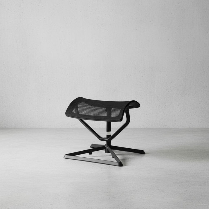 Ergonomische Fußauflage_ Netzbezug_ höhen-/neigungsverstellbar_ Nylon-Polyamid_ montiert geliefert - KADIMA DESIGN_Größe_ 43x33x46 cm_