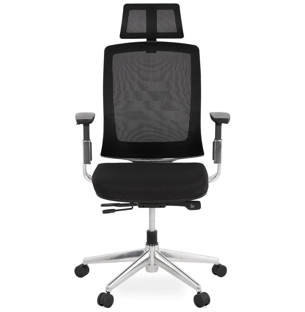 Bürostuhl PIREXA mit ergonomischer Sitzfläche und Kopfstütze - BIFMA-geprüft bis 120kg von Kadima Design_