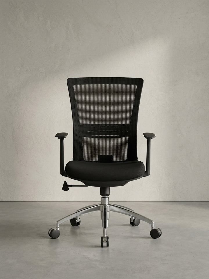 Bürostuhl aus Stoff mit Rollen und Höhenverstellung 70x63x107 cm Design Möbel Premium Qualität modern Home Office Einrichtung stilvoll Wohnen Interior Zuhause Wohnzimmer hochwertig elegant_