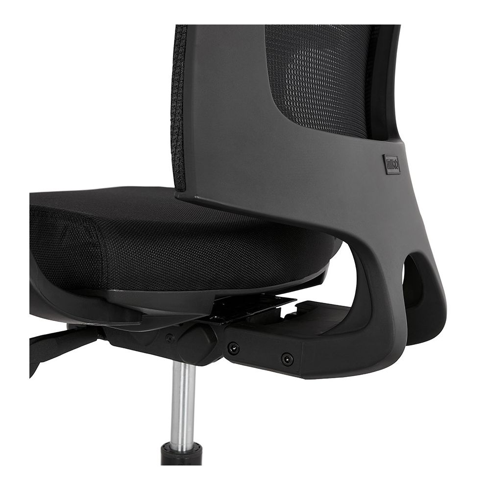 Schreibtischstuhl mit verstellbarer Sitzhöhe 45-55cm und abnehmbarer Kopfstütze für ergonomisches Arbeiten von Kadima Design_