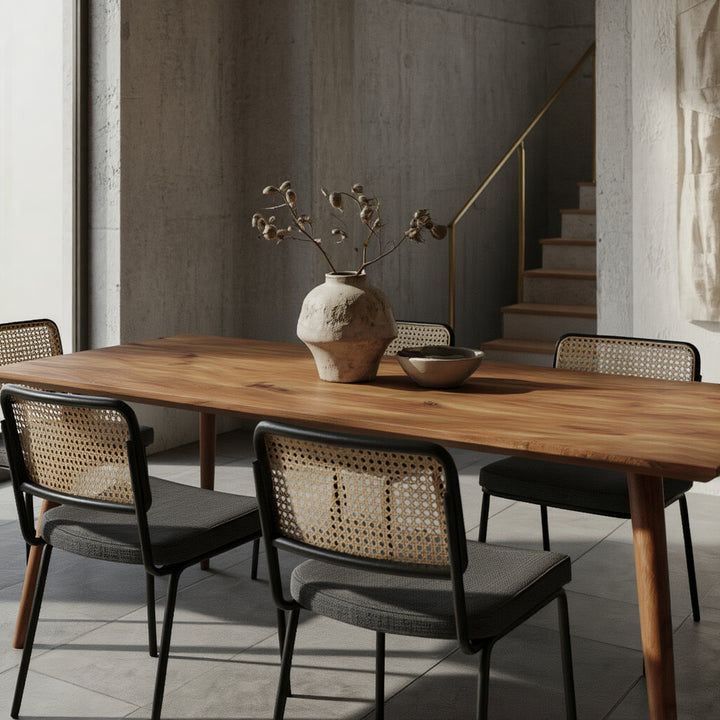 Esszimmertisch aus massivem Sheesham-Holz in Größe 180x80x76 cm – SAVIO Modell von Kadima Design _