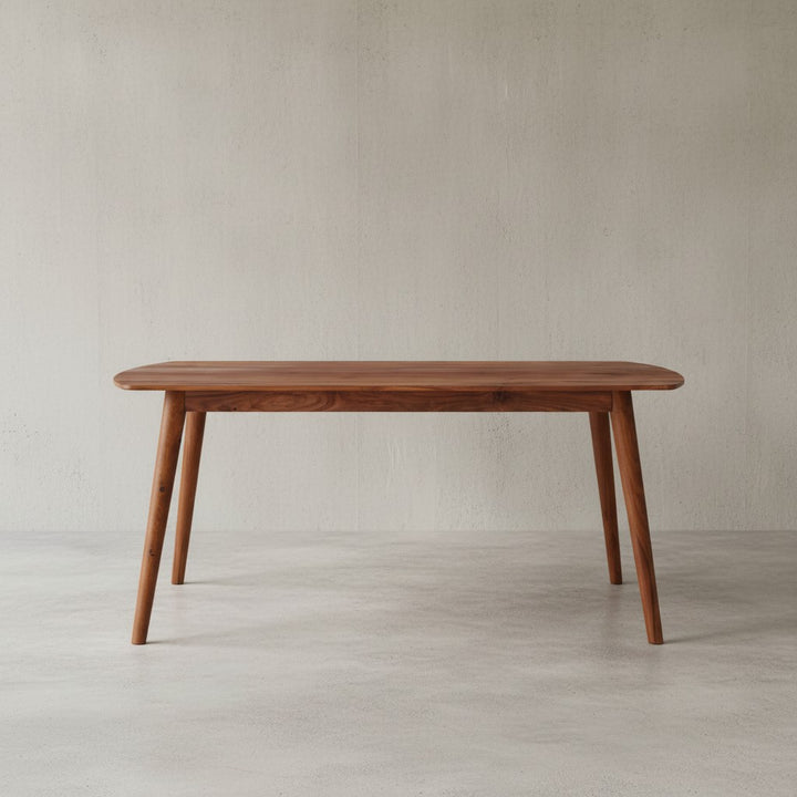 Massivholz Esstisch im modernen Landhausstil_ Sheesham_ abgerundete Ecken - KADIMA DESIGN_Größe_ 120x60x77 cm_