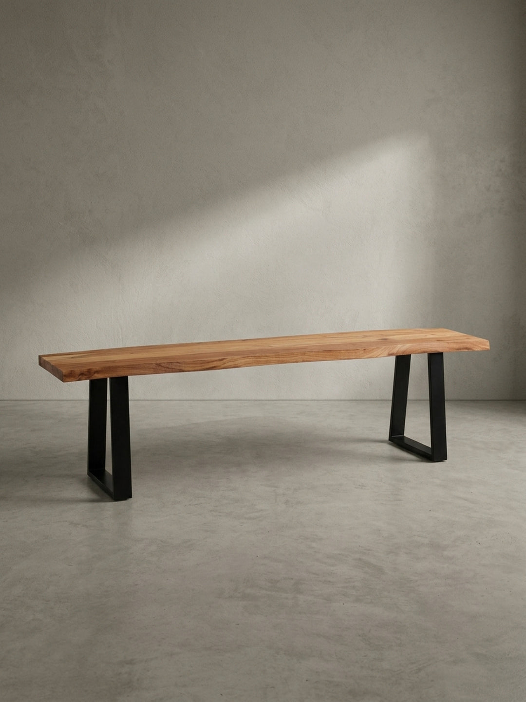 Sitzbank 120x40x46 cm Akazie Massivholz natur Möbel Design Wohnzimmer Esszimmer Schlafzimmer modern hochwertig elegant Wohnen Einrichtung Interior Zuhause stilvoll Premium robust langlebig_