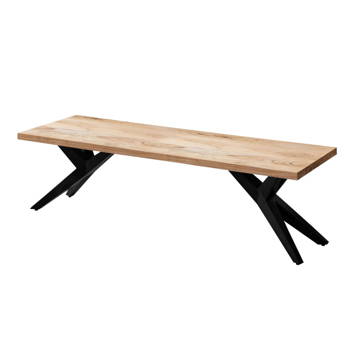 Esszimmerbank Massivholz Metall Loft-Stil