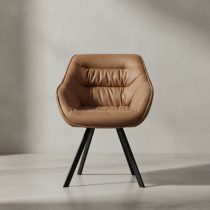 Esszimmerstuhl LOCHE_ Samtbezug_ Eisenstandbeine_ 60x85x64 cm_ Grün/Rosa/Beige_ einfache Montage - KADIMA DESIGN_Farbe_ Beige_ Material_ Stoff_ Größe_ 64x60x85 cm_