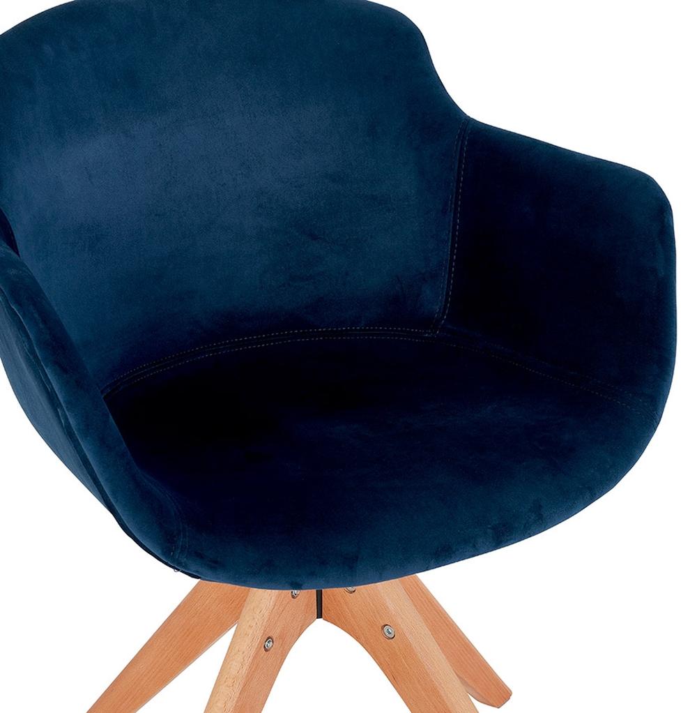 Esszimmermöbel in Navy - 41cm Rückenbreite - 46x44cm Sitzkomfort - 2cm Polsterung - modernes Design für Küche und Esszimmer - Kadima Design._