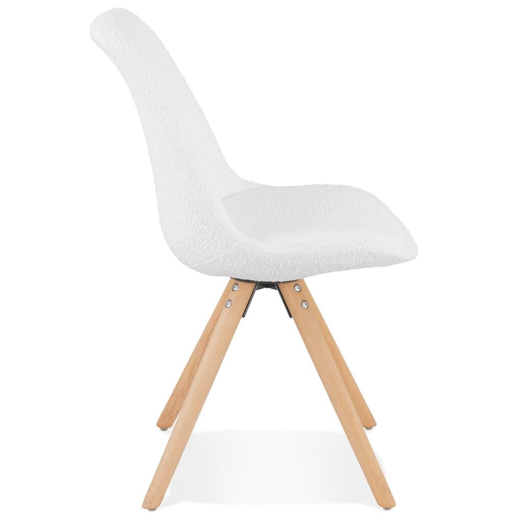 Design Konferenz Stuhl weiß-beige mit 3 cm Polsterung - ideal für Geschäftsräume Kadima Design_