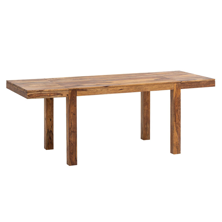 Esszimmertisch – Massivholz Braun 120–200 cm rechteckig verlängerbar