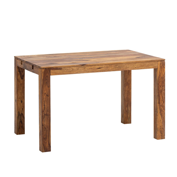 Esszimmertisch – Massivholz Braun 120–200 cm rechteckig verlängerbar