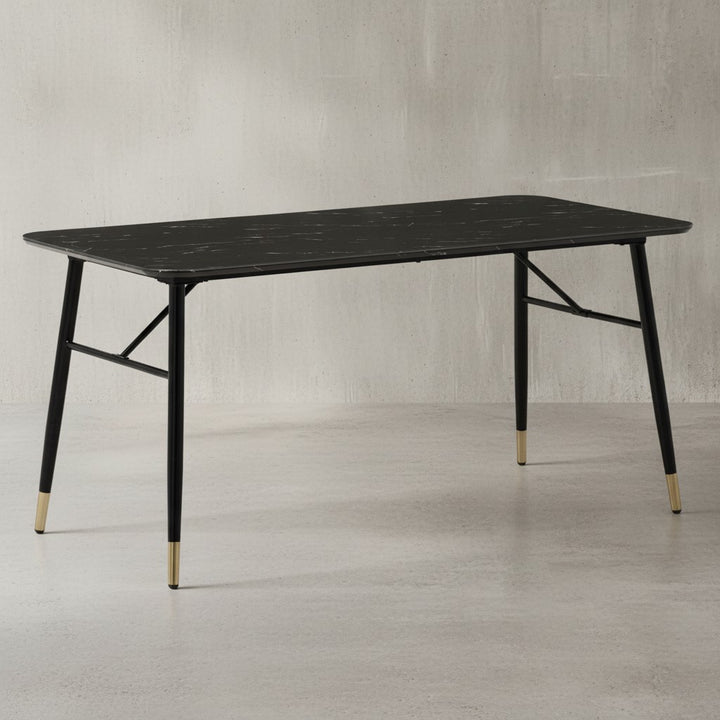 Esstisch in Marmor-Optik Modern - Küchentisch Rechteckig_