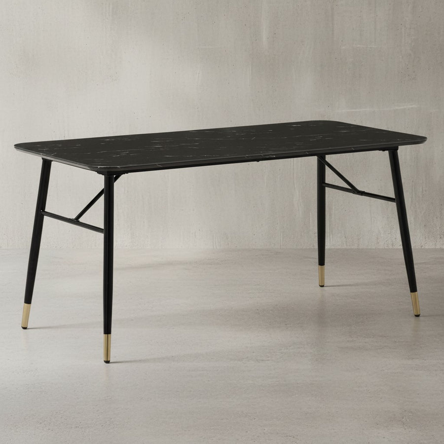 Esstisch in Marmor-Optik Modern - Küchentisch Rechteckig_