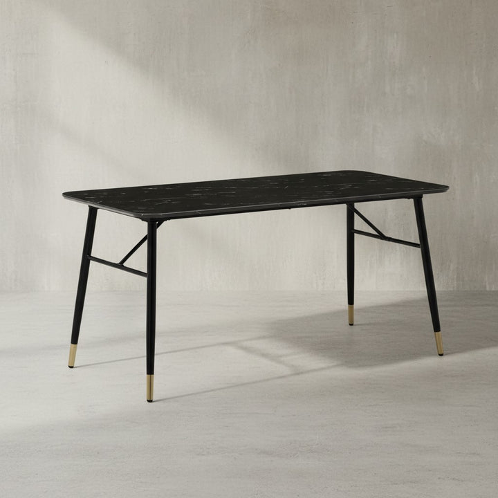 Esszimmertisch in Marmor-Optik Modern - Speisetisch Rechteckig_