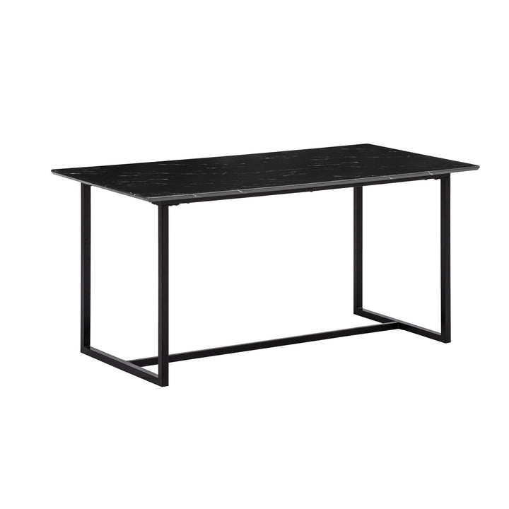 Esstisch Marmoroptik Metall Rechteckig Modern Klein