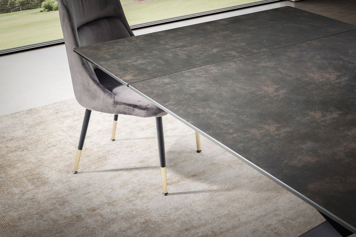 Esstisch Ausziehbar Keramik Glas Marmoroptik Groß