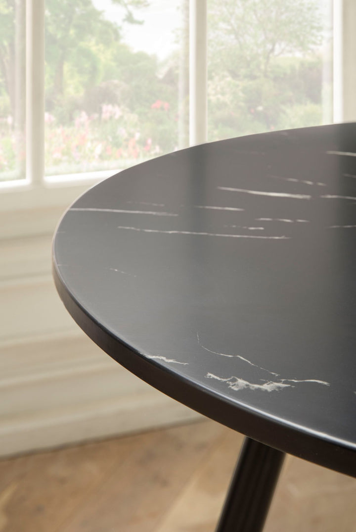 Esstisch Marmoroptik Metall Rund Modern