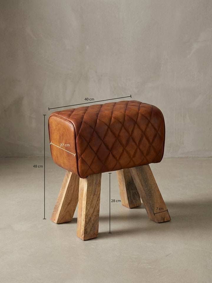 Sitz- &amp;amp; Fußhocker Mango Massivholz Design Möbel_