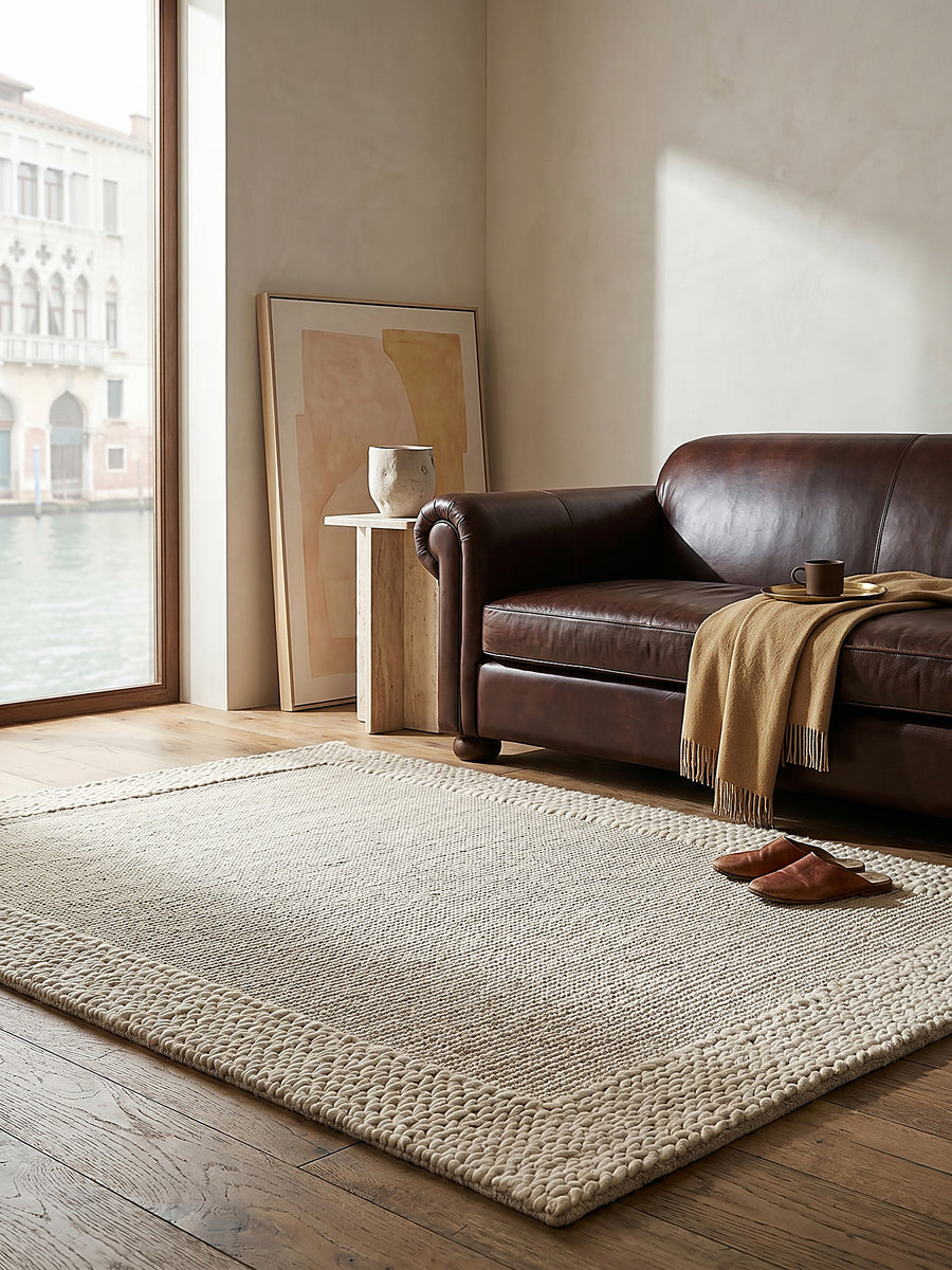 Teppich Beige Textur Nahaufnahme_