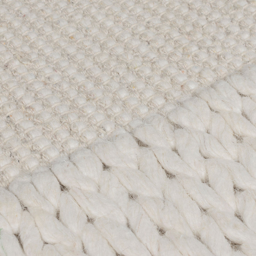 Exklusiver Wohnzimmerteppich aus Wolle-Polyester-Mix_Beige_Rechteckig_