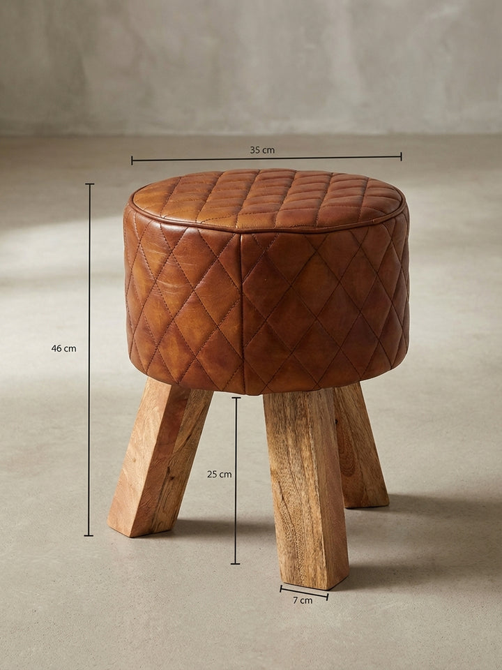Sitz- &amp;amp; Fußhocker Mango Massivholz Design Möbel_